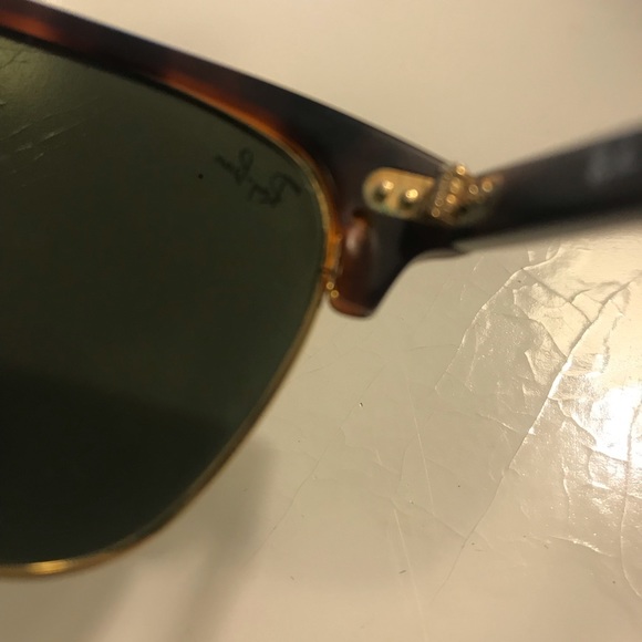 Rayban Clubmaster Blue/Silver Polarized Lense